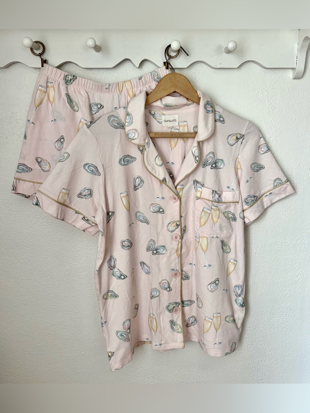 BedHead PJs Oysters & Champagne Pajama Set Small Anthropologie